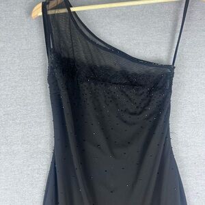 vintage fashion new york paris women’s dress size 7-8 elegant Black Dress